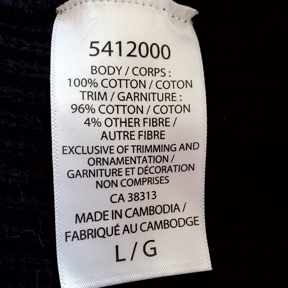 ELLE Brand 100% Cotton Polka Dots Sweater Size Large - Picture 5 of 6